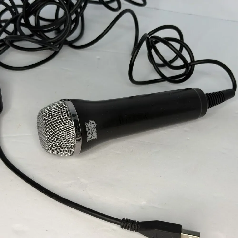 Rock Band Wired USB Microphone PS3 PS2 Wii Xbox 360 Guitar Hero Untested